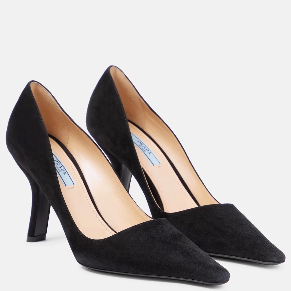 Prada suede pumps